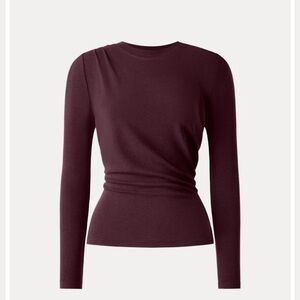 NWT - Medium - OGL Move - Light Warm Crewneck Tucked Top - Ruby Berry